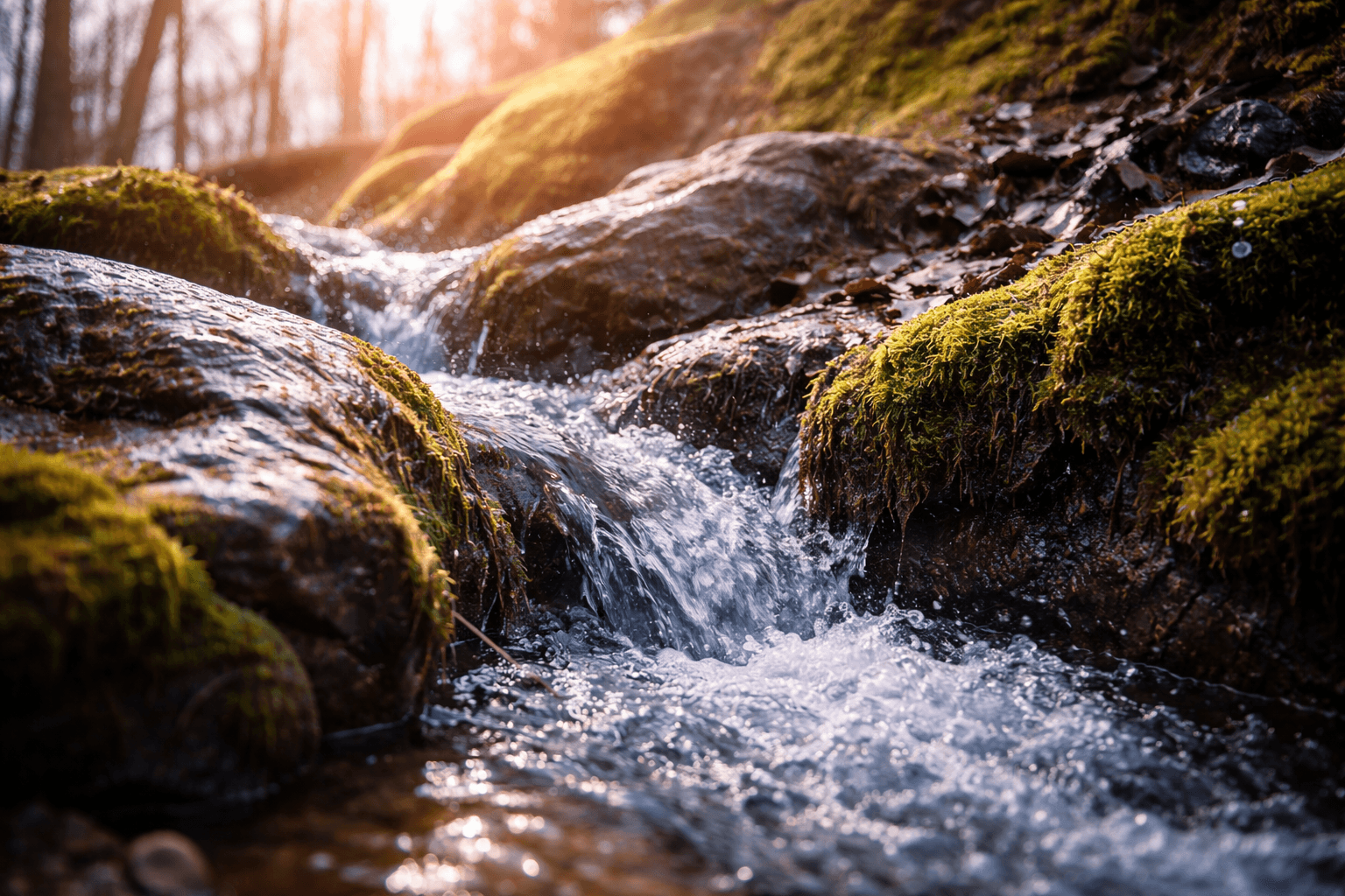 Natural spring source
